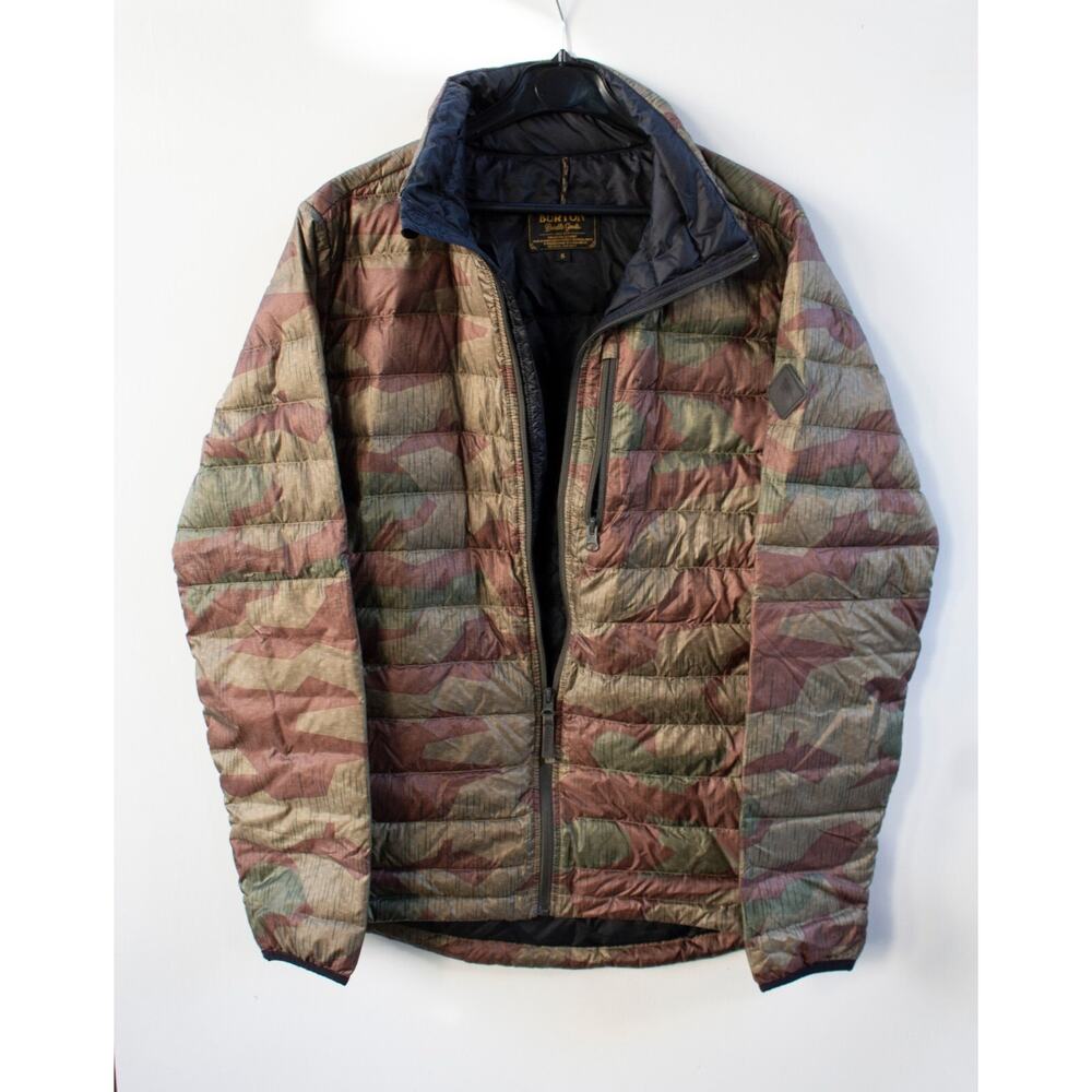 Burton Puffer Camo Evergreen Dhaka Jacket Durable Goods Living Lining Men Small